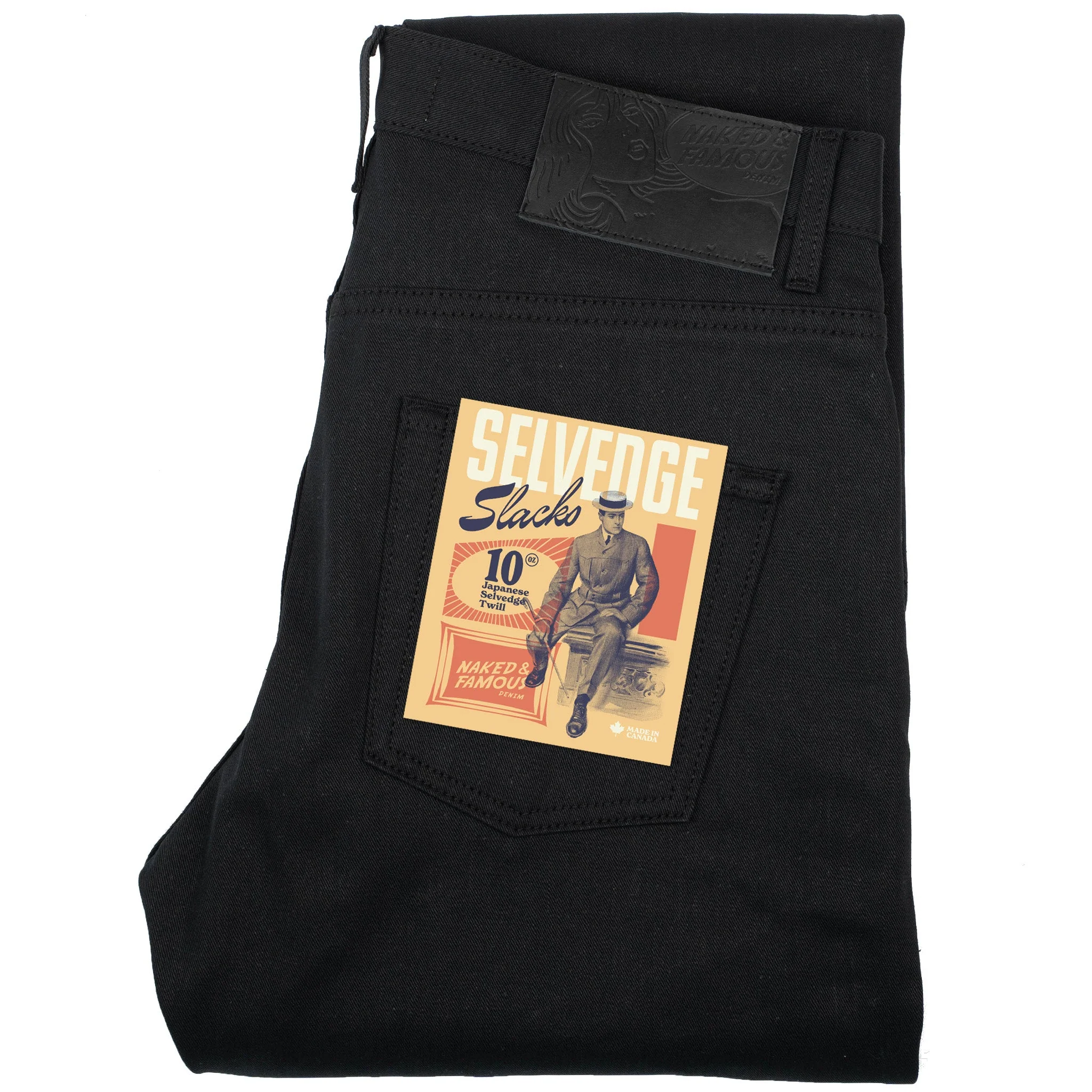 Easy Guy - Selvedge Slacks Black