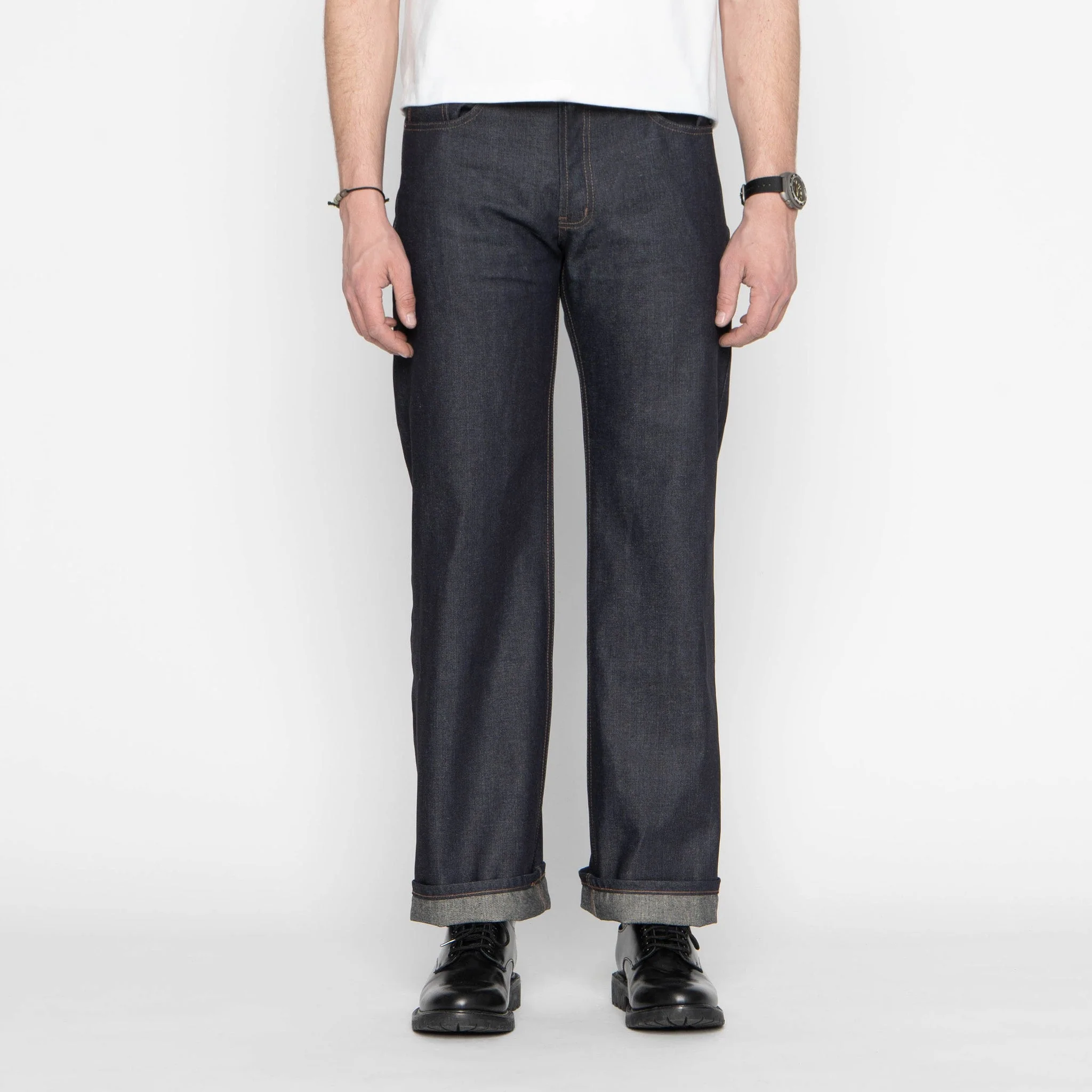 Strong  Guy -  Hemp Blend  Selvedge - Indigo - Image 2
